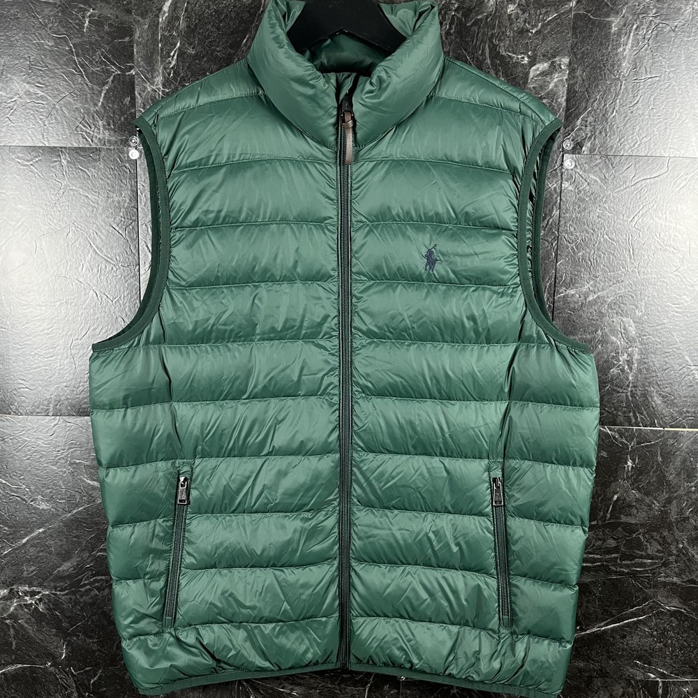 Polo Ralph Lauren Green Colden Packable Gilet Vest Large